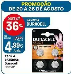 Intermarché Duracell - pack 4 baterias promoção