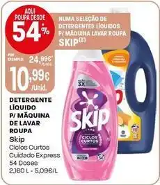 Intermarché Skip - detergente líquido p/ maquina de lavar roupa promoção
