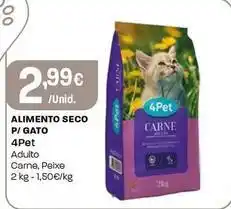 Intermarché 4 pet - alimento seco p/ gato promoção