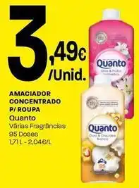 Intermarché Quanto - amaciador concentrado p/roupa promoção