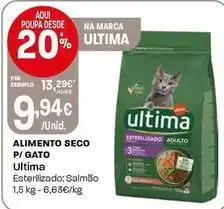 Intermarché Ultima - alimento seco p/ gato promoção