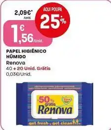 Intermarché Renova - papel higienico humido promoção