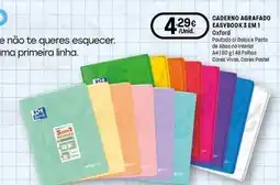 Intermarché Oxford - caderno agrafado easybook 3 em 1 promoção