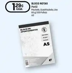 Intermarché Porsi - bloco notas promoção