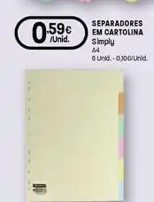 Intermarché Separadores em cartolina promoção