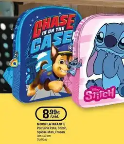 Intermarché Mochila infantil promoção