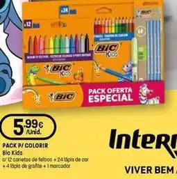Intermarché Bic - pack para colorir promoção