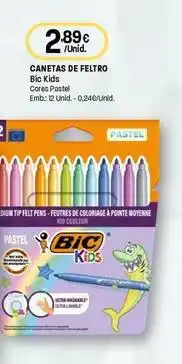 Intermarché Bic - canetas de feutro cores pastel promoção