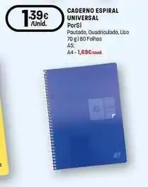 Intermarché Porsi - caderno espiral universal promoção