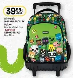 Intermarché Minecraft mochila trolley promoção