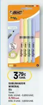 Intermarché Bic - sublinhador mineral tones promoção