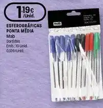 Intermarché Mab - esferográficas ponta media promoção