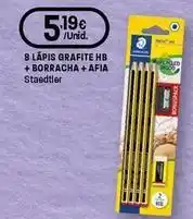 Intermarché Staedtler - lápis grafite hb + borracha + afia promoção