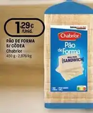 Intermarché Chabrior - pão de forma s/ codera promoção
