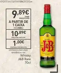 Recheio J&b - whisky rare promoção