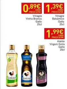 Recheio Gallo - vinagre vinho branco promoção