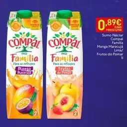 Recheio Compal - sumo nectar promoção