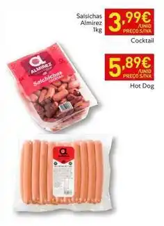 Recheio A+ - salsichas promoção