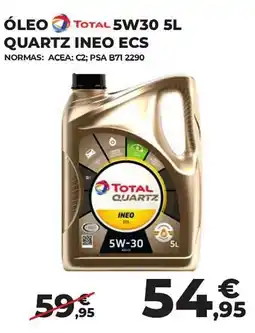 Feu Vert óleo total quartz ineo ecs promoção