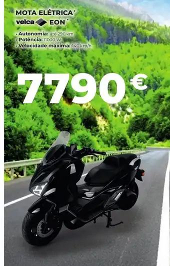 Feu Vert Mota elétrica velca EON promoção