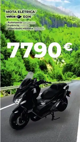 Feu Vert Mota elétrica velca EON promoção