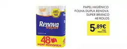 Recheio Renova super papel higiênico folha dupla promoção