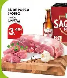 Pingo Doce Sagres - pa de porco c/osso promoção