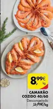 Pingo Doce Camarão cozido promoção