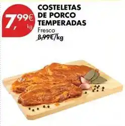 Pingo Doce Costeletas de porco temperadas promoção