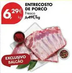 Pingo Doce Entrecosto de porco promoção