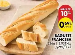 Pingo Doce Baguete francesa promoção