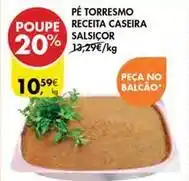 Pingo Doce Pé torresm receita caseira salsicor promoção