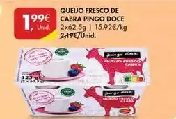 Pingo Doce Pingo doce - queijo fresco de cabra promoção