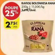 Pingo Doce Rana - ravioli bolonhesa promoção