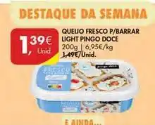 Pingo Doce Pingo doce - queijo fresco p/barrar light pingo doce promoção