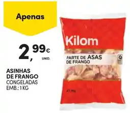 Continente Kilom asinhas de frango congeladas promoção