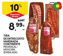 Continente Tira de entrecosto marinada continente promoção