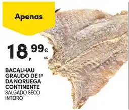 Continente Bacalhau graudo de 1ª da noruega continente promoção