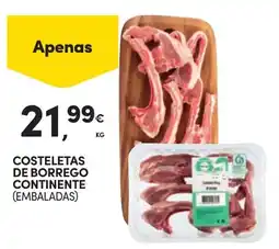 Continente Costeletas de borrego continente (embaladas) promoção