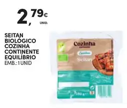Continente Seitan biológico cozinha continente equilíbrio promoção