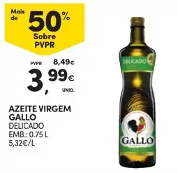 Continente Azeite virgem gallo delicado promoção