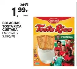 Continente Bolachas tosta rica cuétara promoção