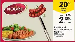 Continente Salsichas hotdog prato nobre promoção