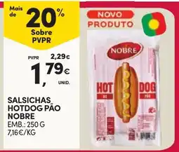 Continente Salsichas hotdog pão nobre promoção