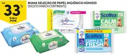 Continente Scottex papel higiénico húmido promoção