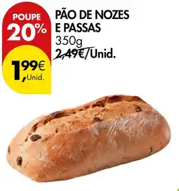 Pingo Doce Pão de nozes e passas promoção