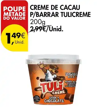 Creme de cacau p/barrar tulicreme
