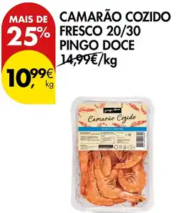 Pingo Doce Camarão cozido pingo doce promoção