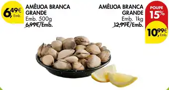 Pingo Doce Amêijoa branca grande promoção
