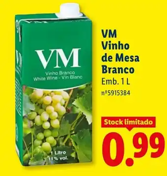 Vm vinho de mesa branco